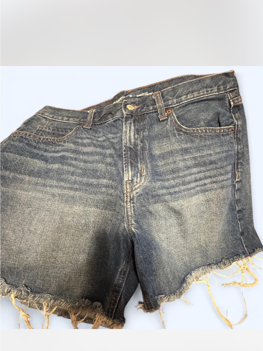 Old Navy Blue High-Rise Slouchy Straight Jeans